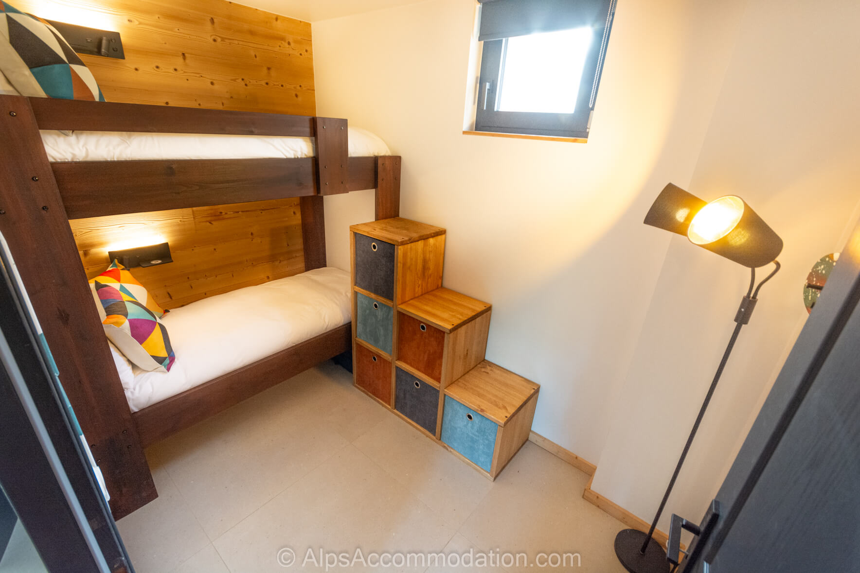 Apartment Gifframa Samoëns - Spacious bunk bedroom ideal for kids or adults alike