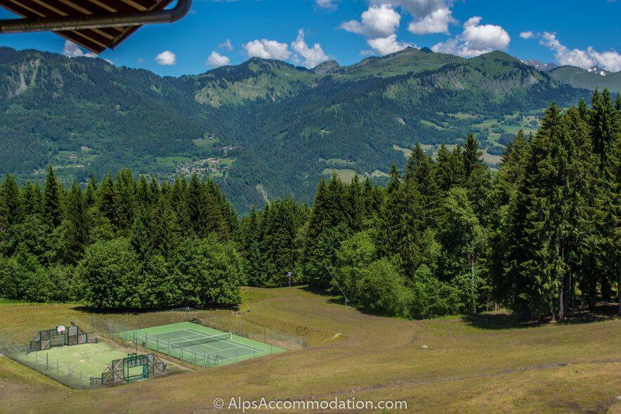 Chalet Alpage Morillon 1100 - Stunning views from Morillon 1100 with tennis basketball football walking trails and biking trails available in summer