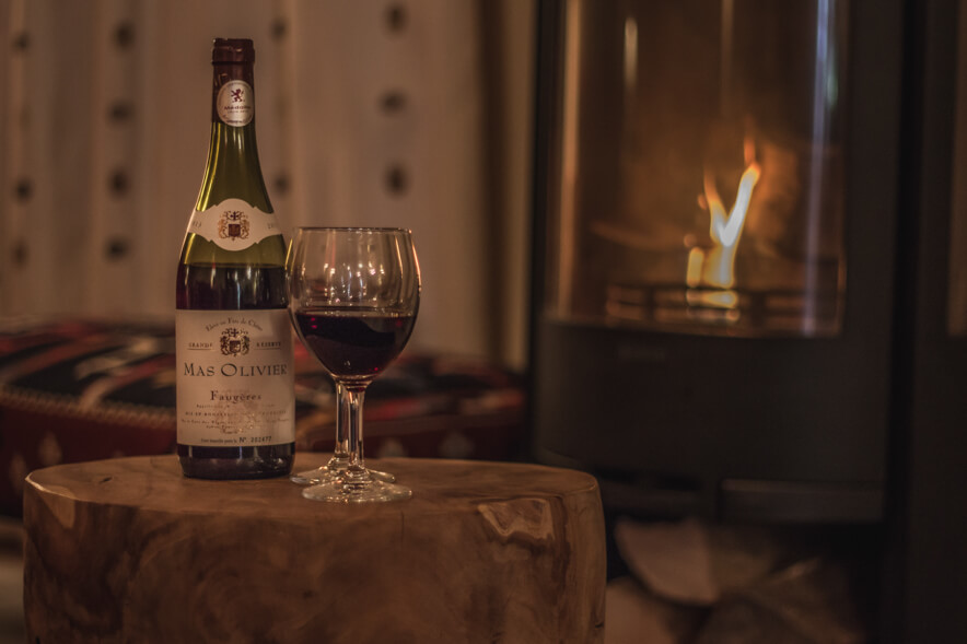 Chalet Kassy Morillon - Enjoy a glass of wine in front of the log burner