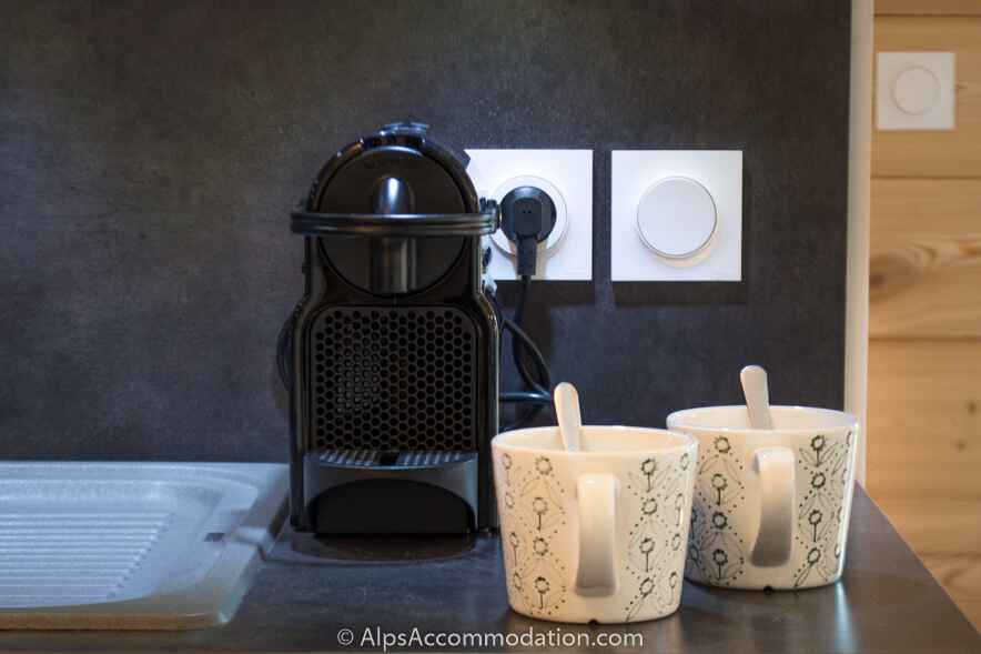 Apartment La Bottière Samoëns - Luxurious little extras such as a Nespresso coffee machine and bluetooth speaker
