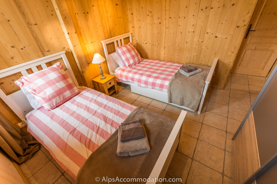 Apartment Bois de Lune 2 Samoëns - The twin bedroom with ample storage