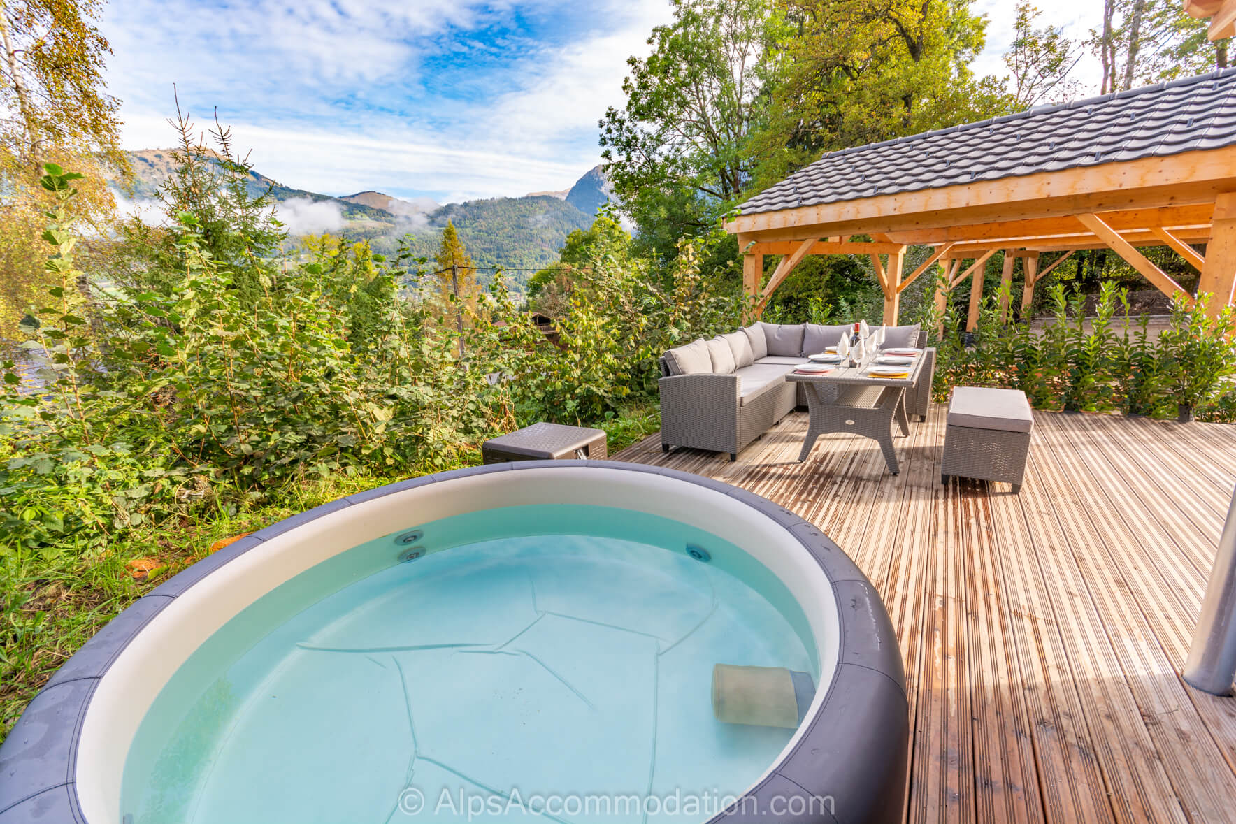 Apartment Gifframa Samoëns - Private hot tub offering stunning views