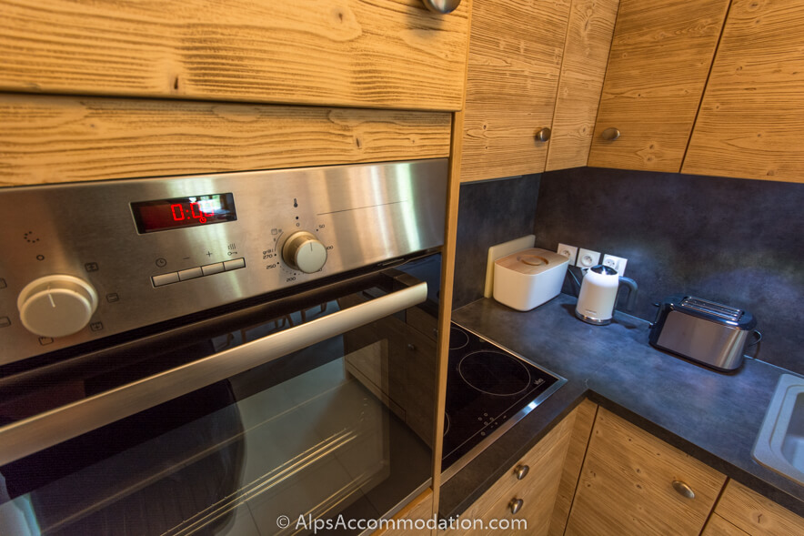 Apartment La Bottière Samoëns - The kitchen is equipped to a high standard and includes everything you could need for your stay