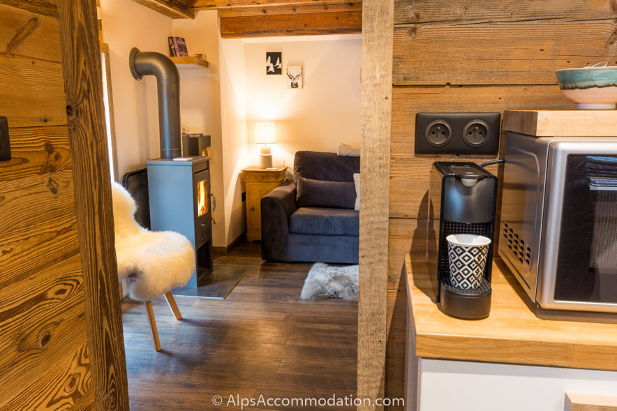 La Cabine Samoëns - The cosy and comfortable living area