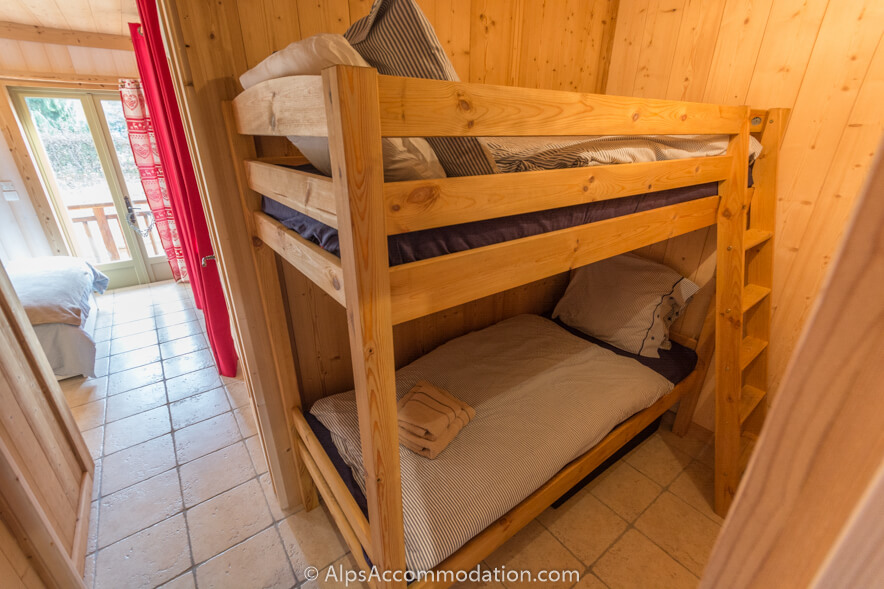 Apartment Bois de Lune 2 Samoëns - The cabin bedroom is ideal for kids and adults alike