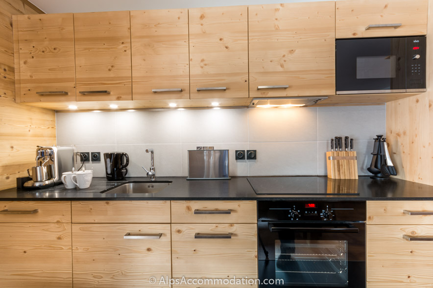 Apartment CH7 Morillon - The kitchen comes superbly equipped