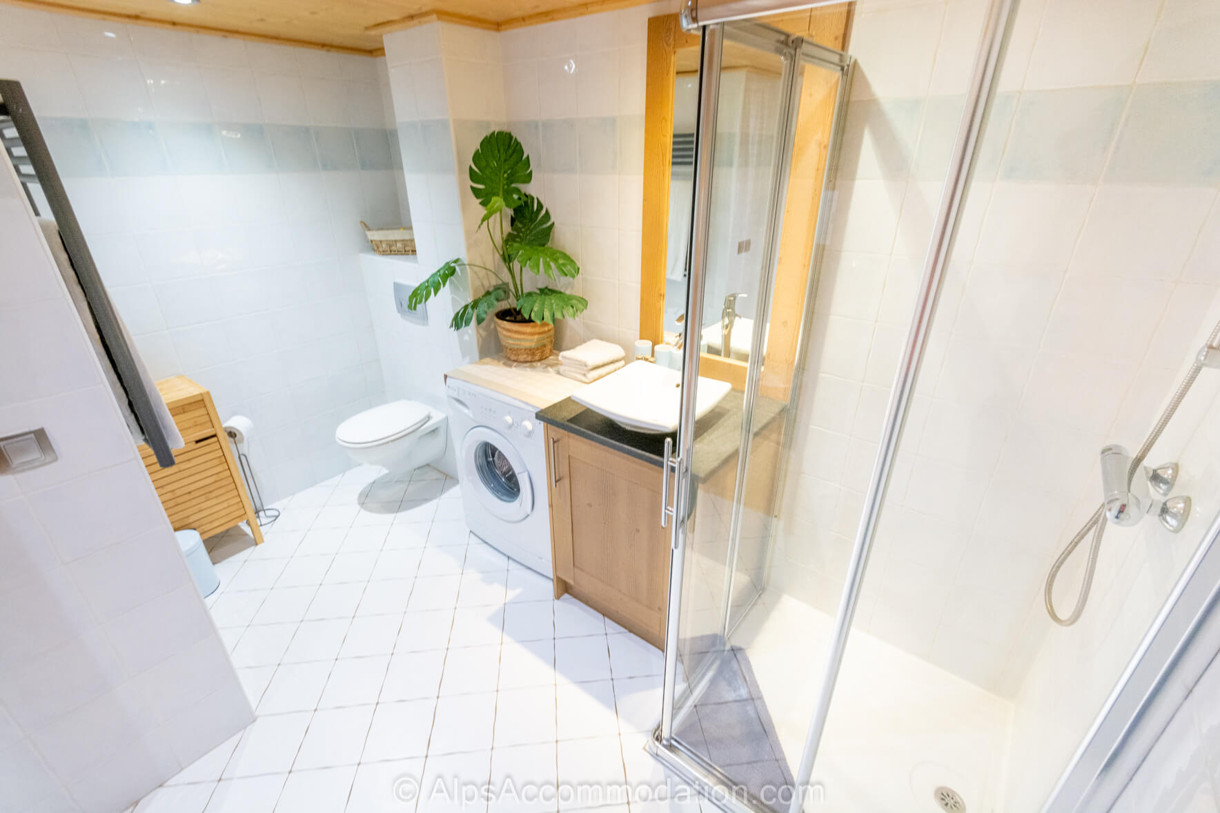 Chardons Argentes H8 Samoëns - Family bathroom with shower