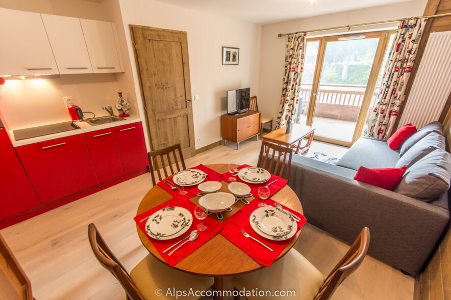 Apartment Les Niveoles B8 Morillon - Fully equipped kitchen with high quality appliances