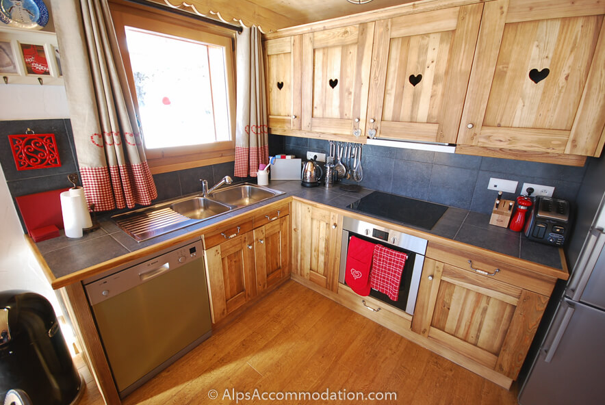 Apartment Biollet Samoëns - Spacious open plan kitchen comes fully equipped