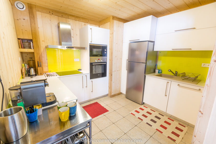 Apartment Bois de Lune 3 Samoëns - Fully equipped kitchen with breakfast bar
