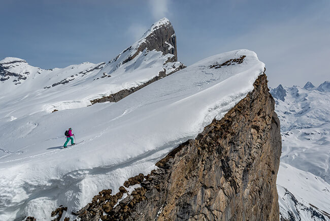 Ski De Randonnee Dans Le Grand Massif