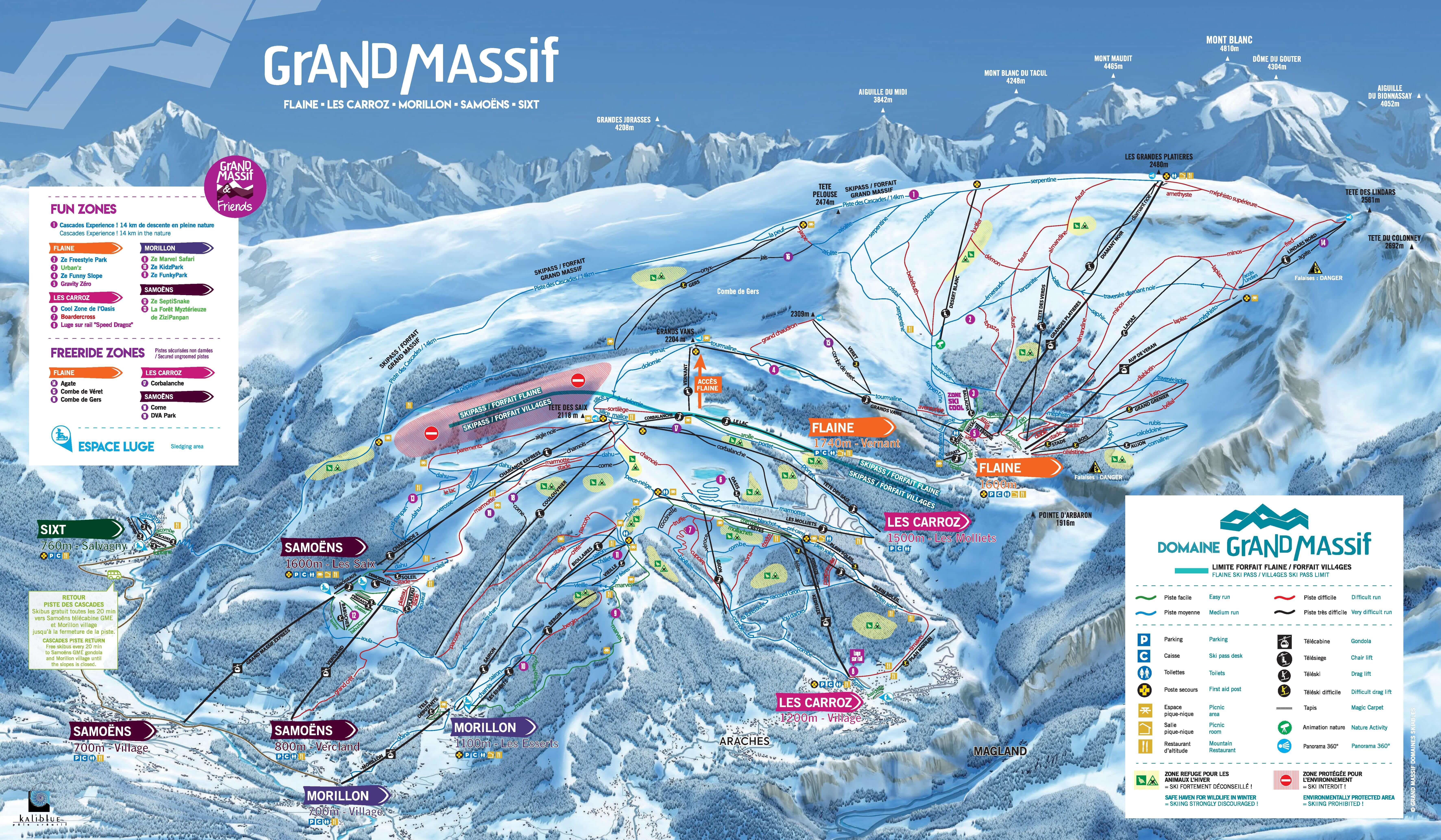 Samoens Grand Massif Piste Map 2023