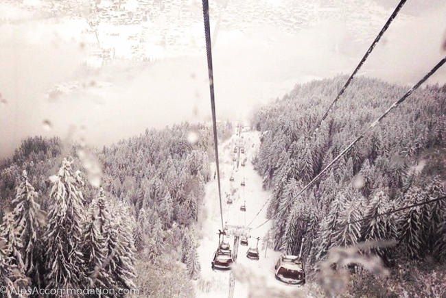 Descending Back To Snowy Samoens