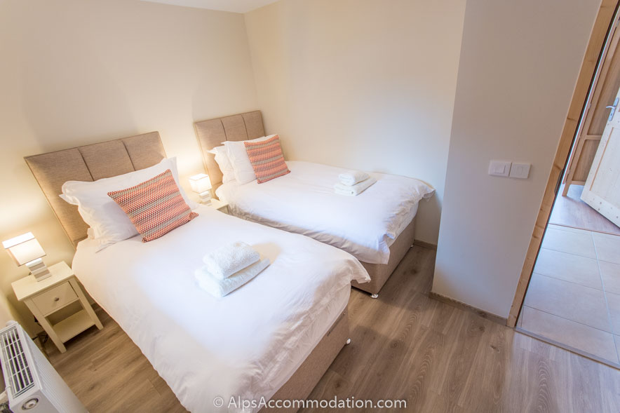  Le Clos F6 Samoëns - The spacious twin bedroom can also be arranged as a king bed
