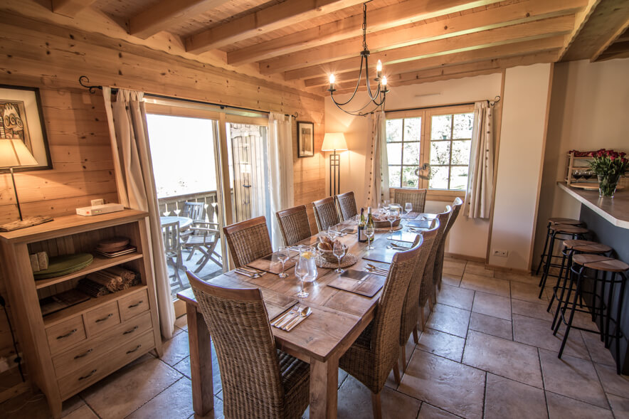 Chalet Kassy Morillon - Beautiful dining area with fantastic views