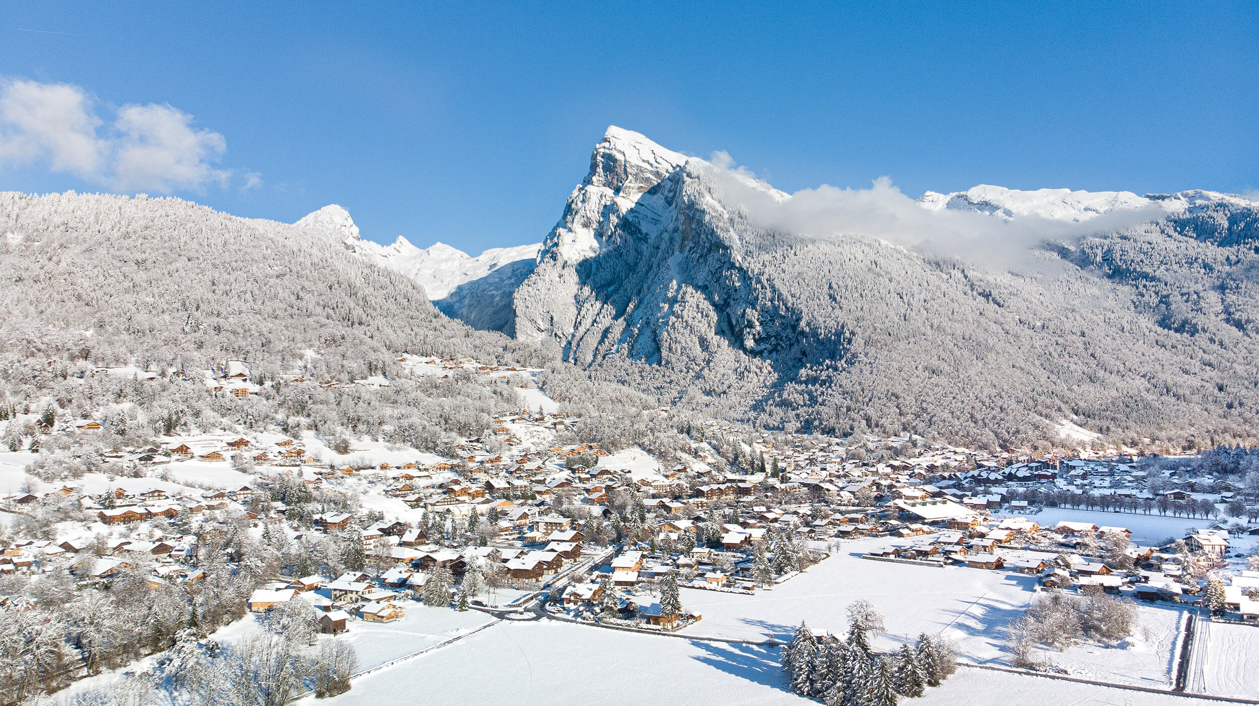 Samoens village in winter